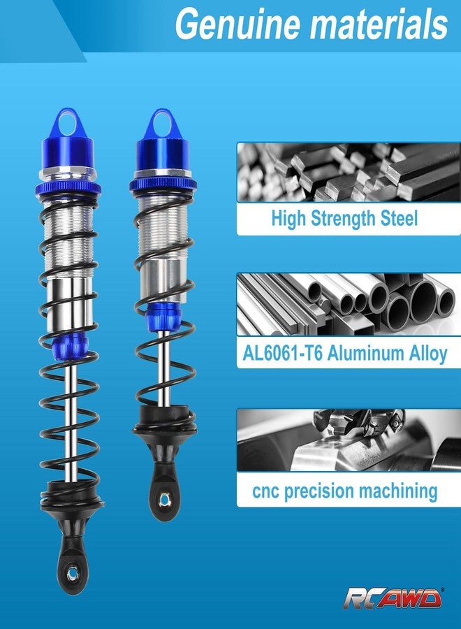 RCAWD Shock Absorber 110mm 130mm for ARRMA 1/8 Kraton 4wd Roller, Kraton 6s V5 Blx, Notorious 6s V5 Blx, Outcast 6s Blx, Talion 6s Blx Upgrades, Front Rear RC Shocks Damper #ARA330764#ARA330765 Blue - Image 4